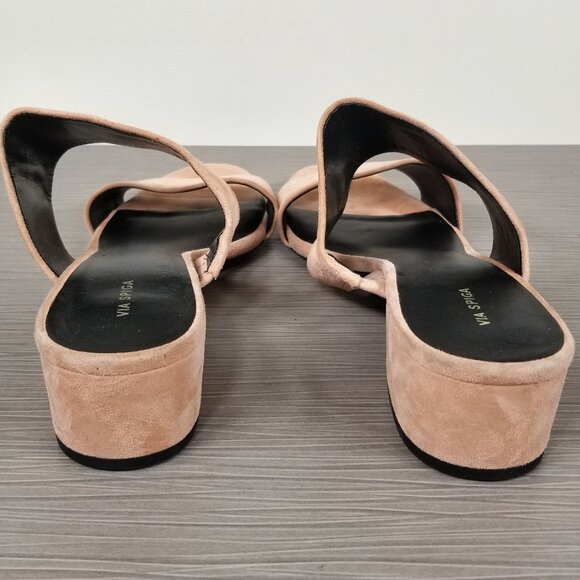 Via Spiga Galene Slide Sandal, Salmon Suede, Womens Size 10 M / 40 - Picture 5 of 12